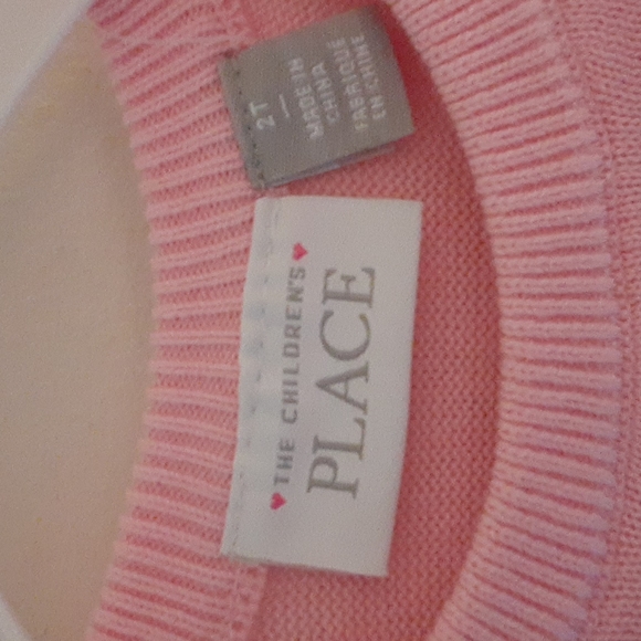 NEW The Children's PlaceToddler Girl's Sweater - 2T - Pink - Picture 3 of 4